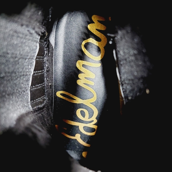 New Sam Edelman Bronson Black Suede Low Stack Heel Bootie O473 - Picture 10 of 12